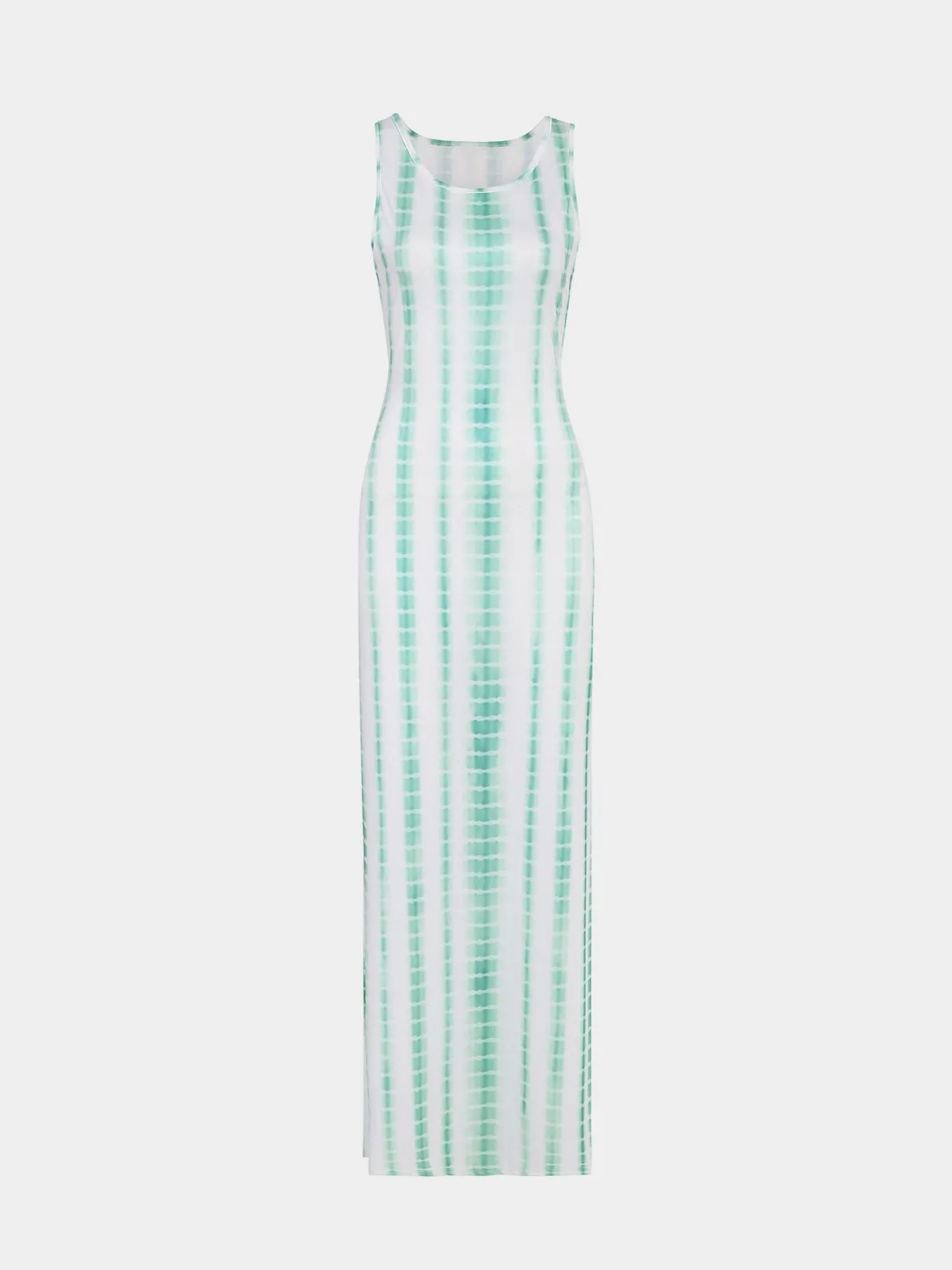 Wholesale Round Neck Sleeveless Snake Maxi Dress