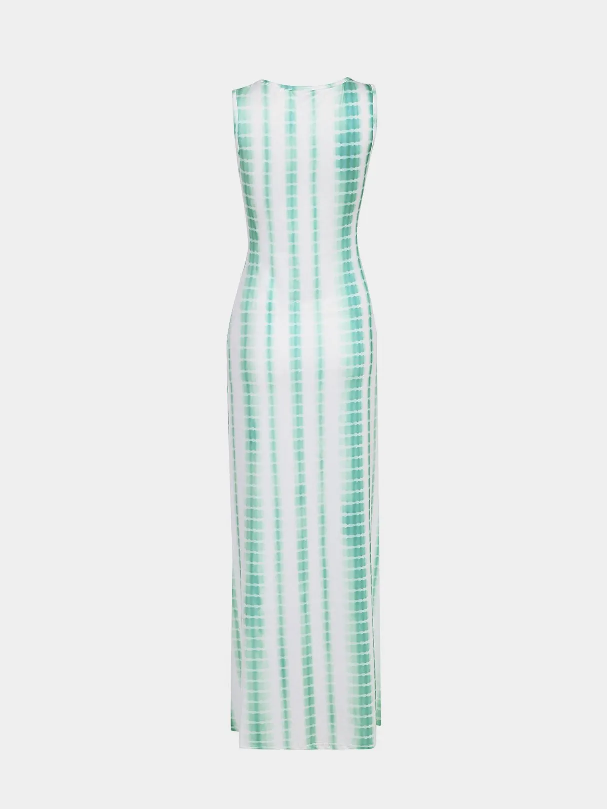 Wholesale Round Neck Sleeveless Snake Maxi Dress