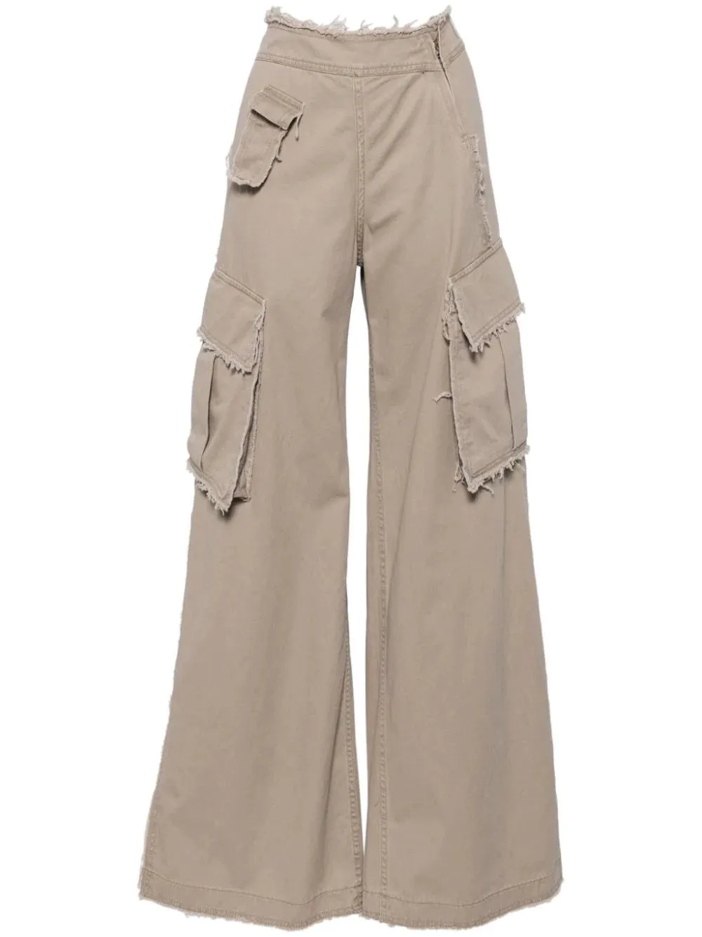 Wide-leg Cargo Trousers